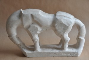 beast, 2009, marble, 45x9x28 cm 